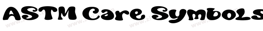 ASTM Care Symbols 20字体转换
